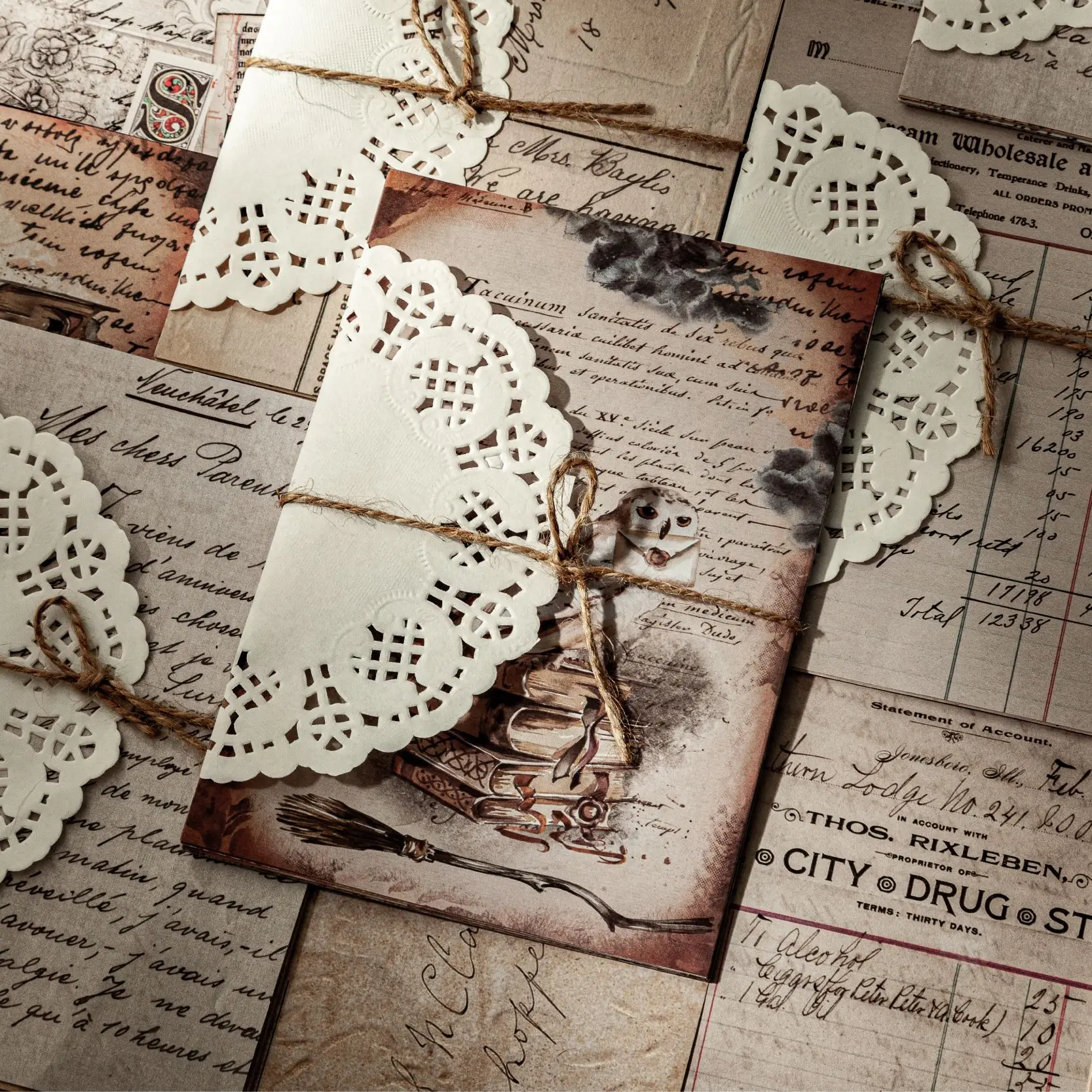 

20pcs/lot Memo Pads Material Paper magic manuscript Notebook Journal Scrapbooking paper Card Background Decoration Paper