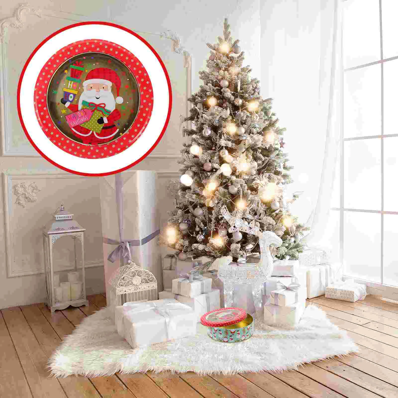 

Christmas Cookie Box Tinplate Storage Containers Wedding Favors Candy Chrismas Gifts Supplies