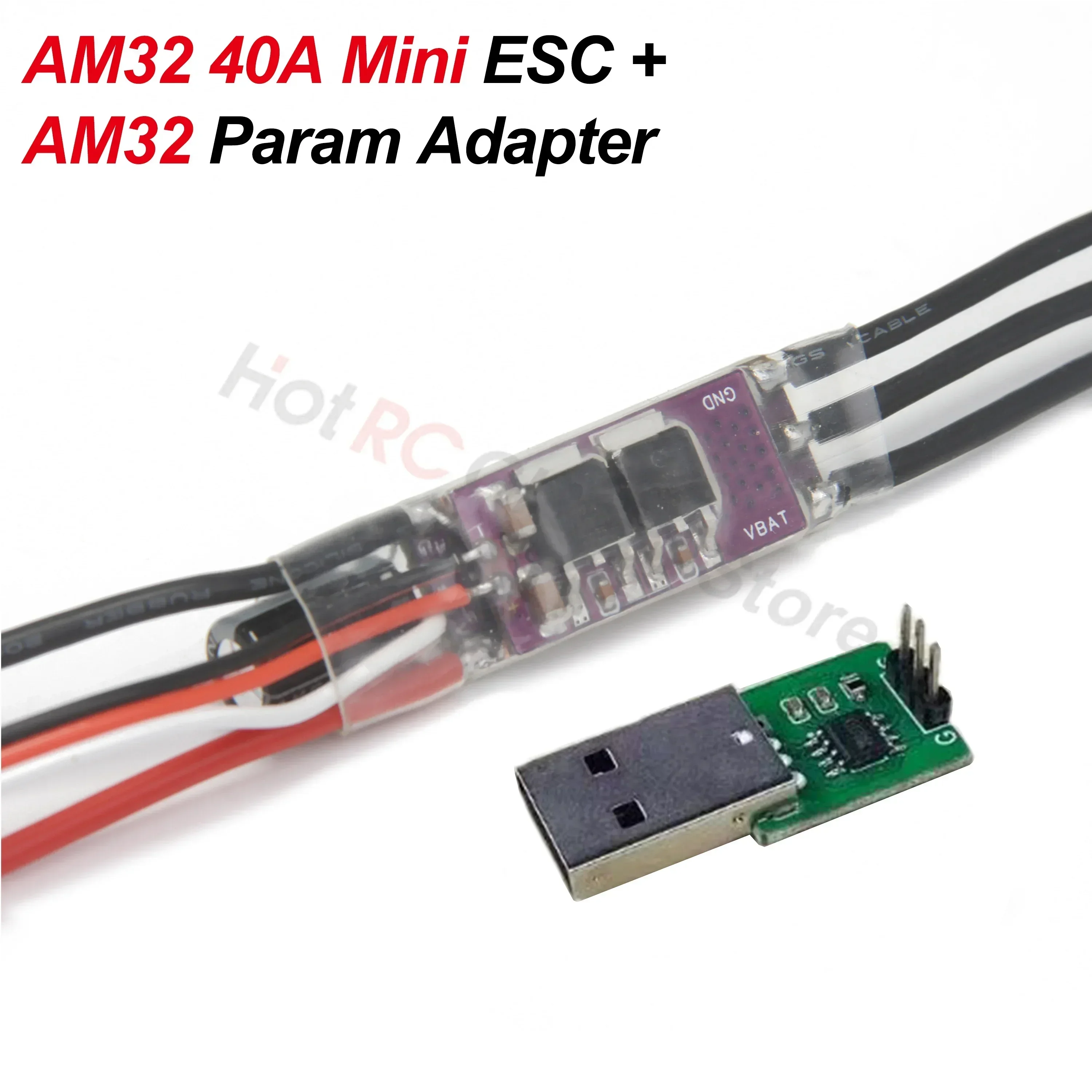 Advanced 32-Bit Speed Controller with Signal Cable and Adjustable Parameters for RC Vehicles and FPV Drones
