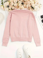 Autumn and winter fashion elegant long sleeved lace patchwork cardigan knitted sweater - Image 2