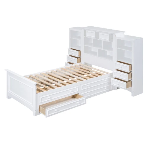 Twin Platform Bed with Cabinet 3
