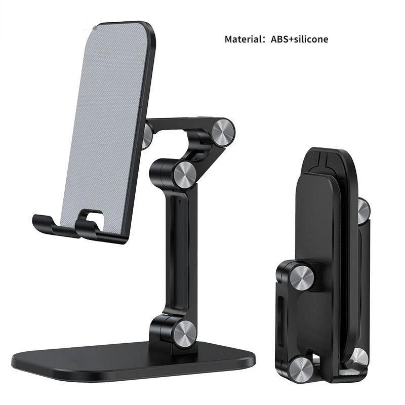 Three Sections Foldable Desk Mobile Phone Holder For iPhone iPad Tablet Flexible Table Desktop Adjustable Cell Smart Phone Stand