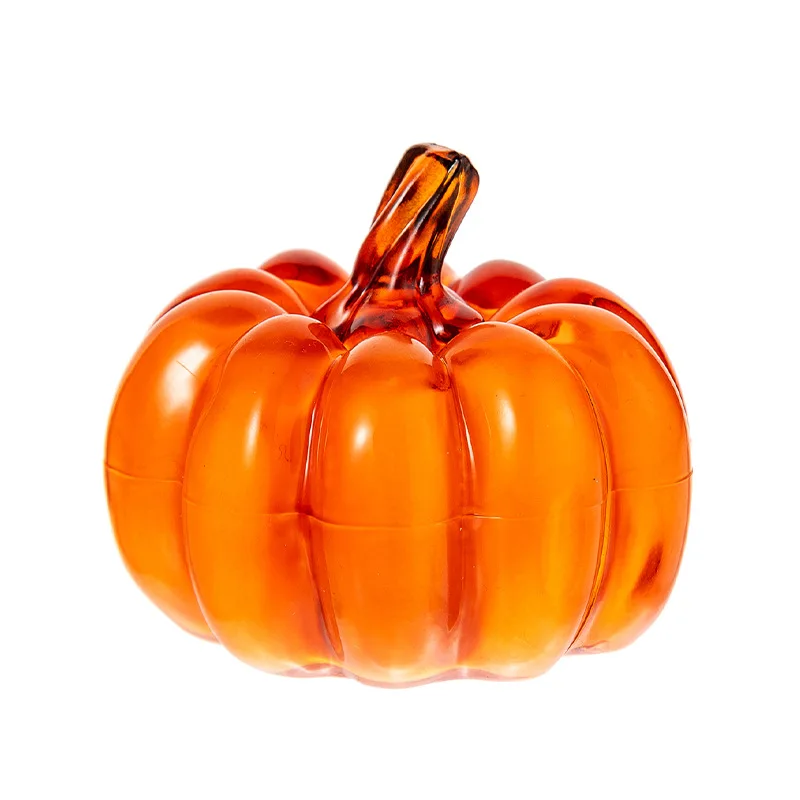 LED Pumpkin Light Halloween Decor -Glowing Plastic Tabletop Ornament,Spooky Jack-o-Lantern Decoration for Party&Festive Displays