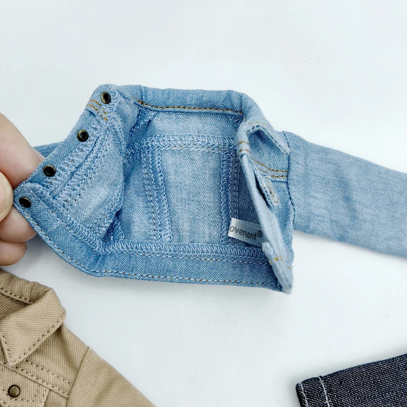 For Blythe Doll Jeans Coat for Ob24 Ob22 Azone Dolls Clothes Denim Jacket