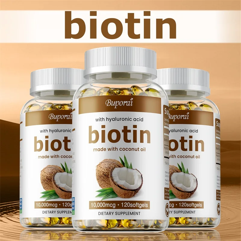 Biotin Hyaluronic Acid Hydrates Skin Soothes Joints Promotes Healthy Hair and Eyes hyaluronic acid capsules