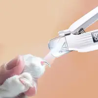 2 In 1 Electric Pet Nail Grinder Led Light Cat Dogs Nail Clippers Usb Rechargeable Nail Cutter Grooming Trimmer Pet Supply 3