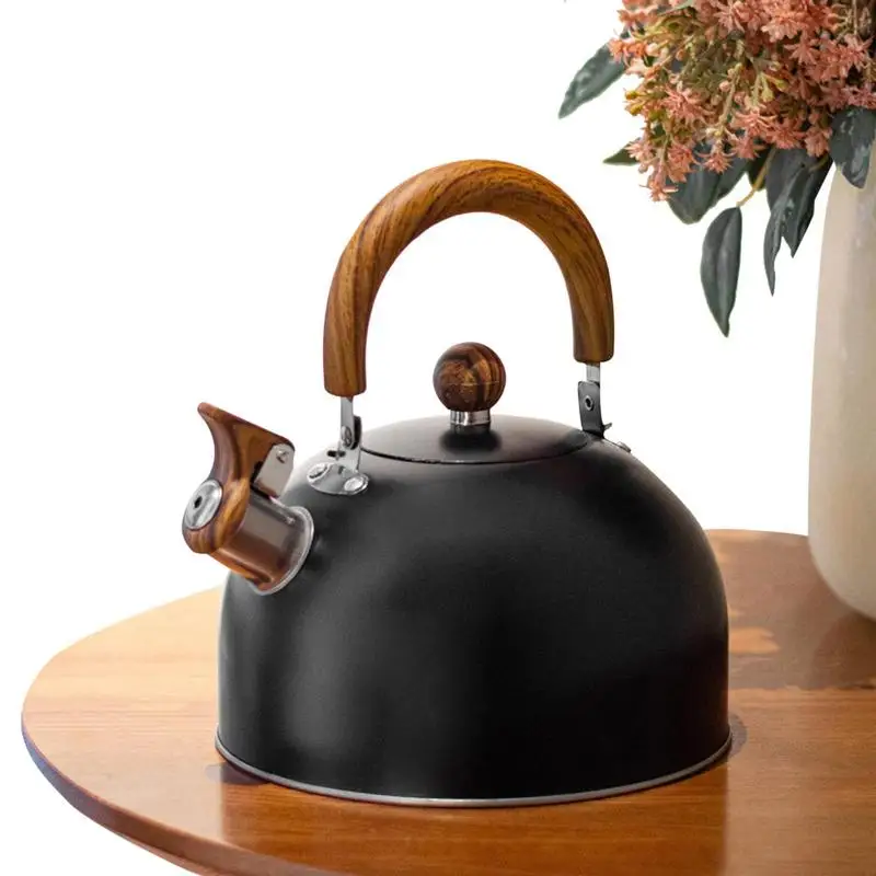 

Whistling Stove Top Tea Kettle Whistling Tea Kettle Wooden Handle 3L Stainless Steel Whistling Tea Kettle Kitchen Accessory