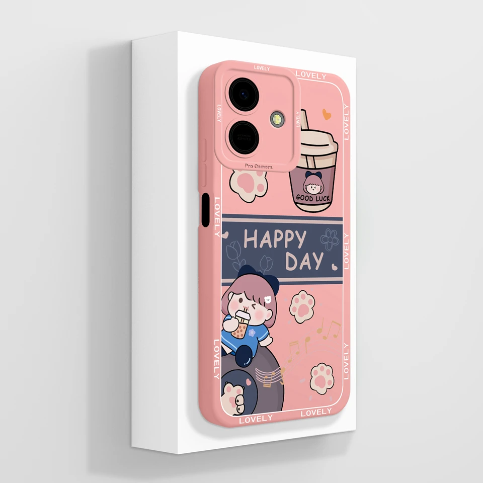 Durable Drop-Resistant Puppy Moon Design Phone Case