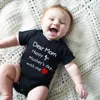 Pure Cotton Baby Rompers Crawling Clothes for Babies Buttocks Summer MOM DAD  Baby Clothes New Born Baby Girl Romper 2