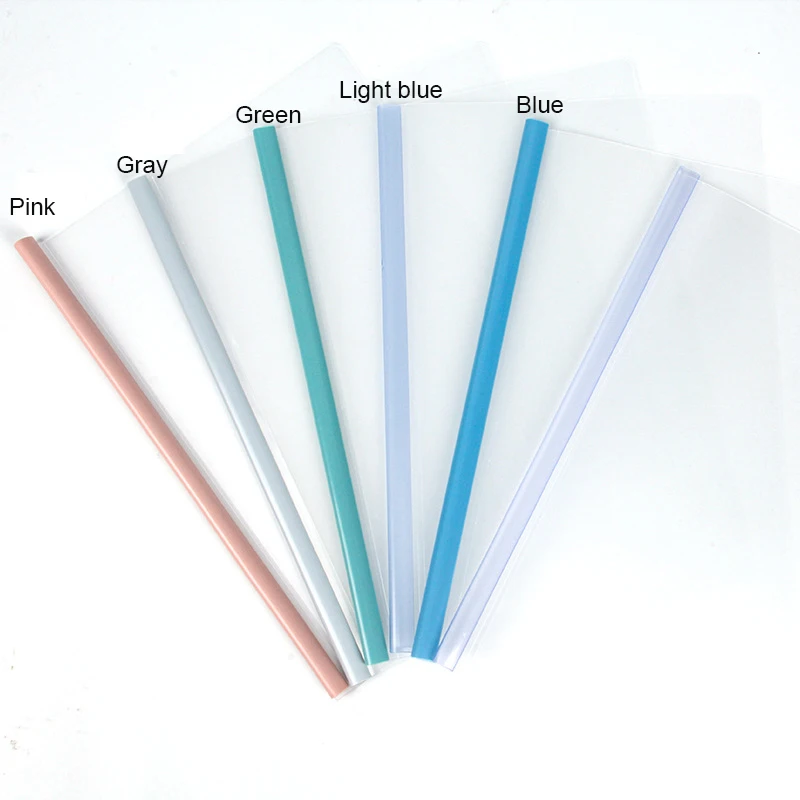 A4 Water Drop Transparent Folder Trolley Clip Report Folder File Case Presentation Folder Resume Folder Business Supplies