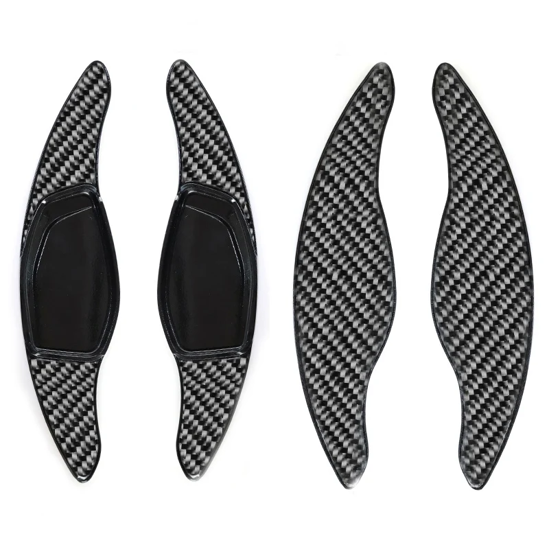 For Audi RS4 RS3 RS5 Q3 Q8 RS6 RS7 R8 TT Steering Wheel Shift Paddle Interior Trim Patch Extended Sports ABS Carbon Fiber