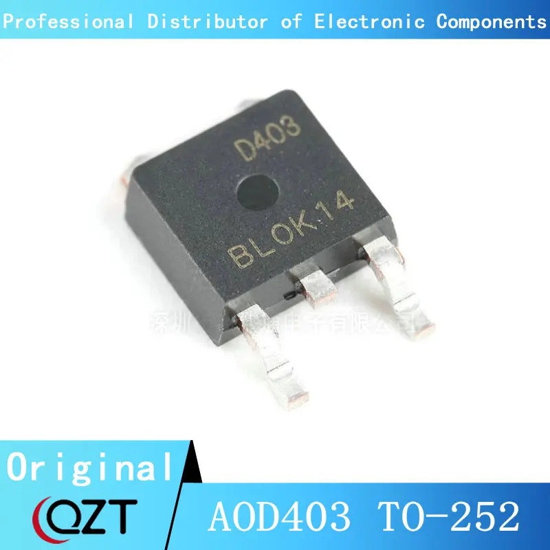 10pcs/lot AOD403 TO252 D403 30V 85A TO-252 chip New spot 10pcs ru40c40l4 n p channel power mosfet 40 40v 40a 40a 13 16mohms to252 4l chip original