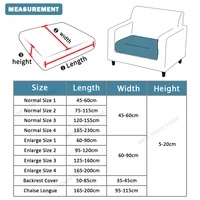 1pc Waterproof Sofa Cushion Cover Jacquard Polar Fleece Stretch Removable Washable Couch Covers Pets Kids Furniture Protector 2