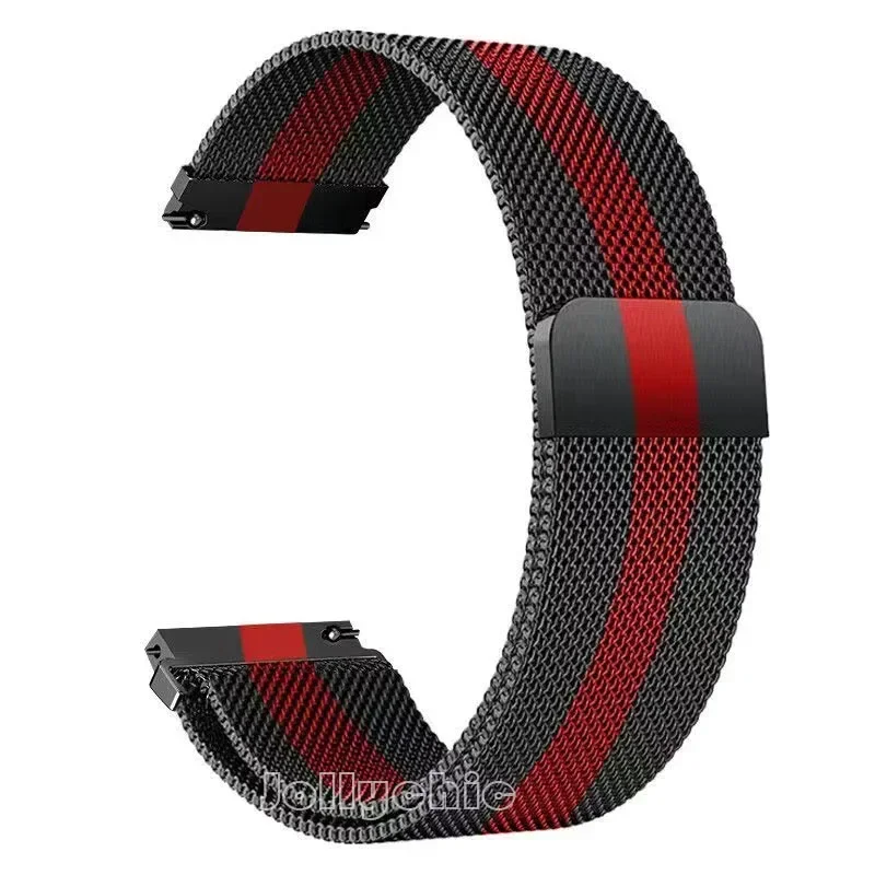 Elegant Milanese Stainless Steel Watch Strap, Various Widths Available