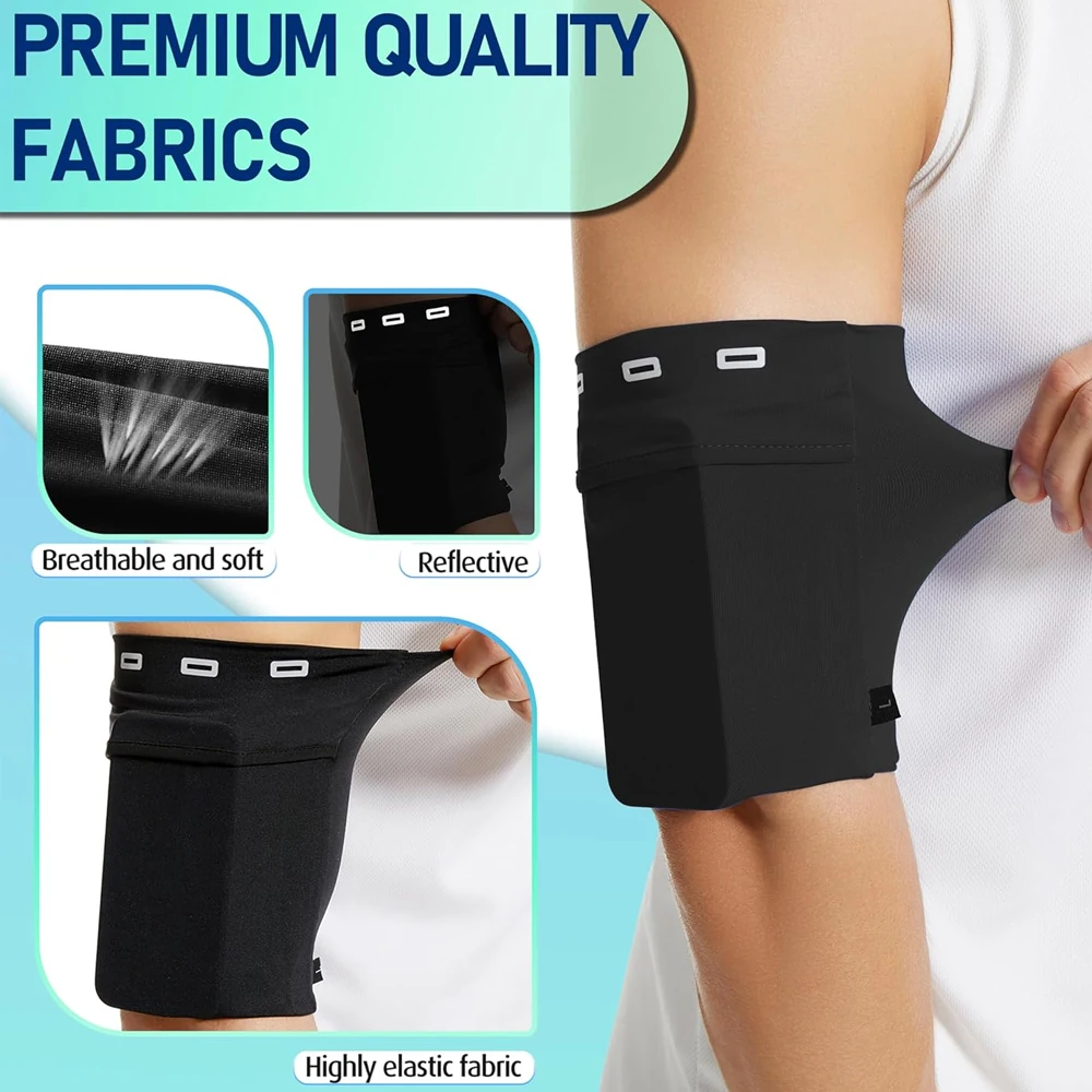 Phone Arm Bag Phone Holder for Running Cell Phone Arm Bands Strap Armband Fits IPhone and Android Sports Walking Hiking and Biking