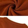 New Men's Classic Round Collar Sweaters 2024 Holiday Casual Pullovers Stylish Thermal Caramel Navy-blue Long Sleeve Clothes Male 5
