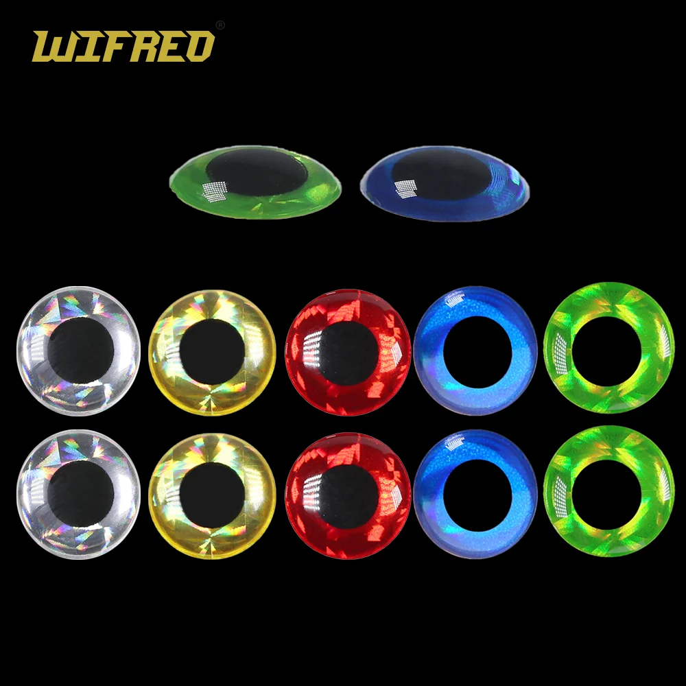 

Holographic 3D Epoxy Fish Eyes Simulation Fly Fishing Lure Streamer Fly Minnow Bait Artificial DIY Eye Fishing Tackle 2mm-18mm