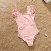 Mom and Daughter Matching Clothes 2025 Summer Women Girls One-Piece Suit Swimwear Ruffles Holiday Beachwear High Waist Swimsuit 4