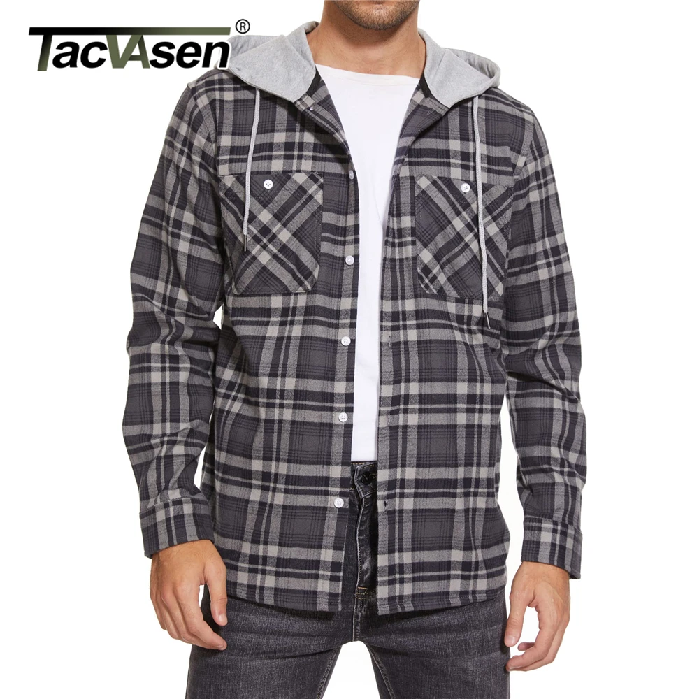 【ANGLAN】Tartan Check Hood Shirt 12-1c_47585a8f-a66d-41be-a218-