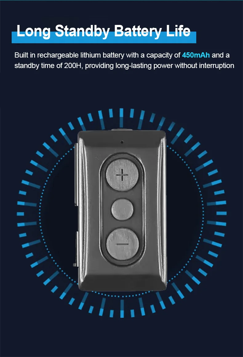 Z118 Wireless PTT Switch for Zello POC Radio W8Pro Work with Android or iOS Phon