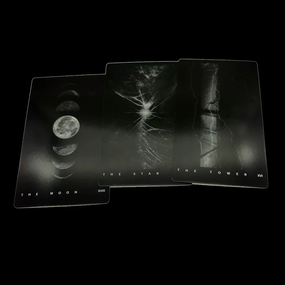 12x7cm The Black Divination Tarot Deck with Guide Book - Featuring Gothic Artwork and Intuitive Symbolism 5