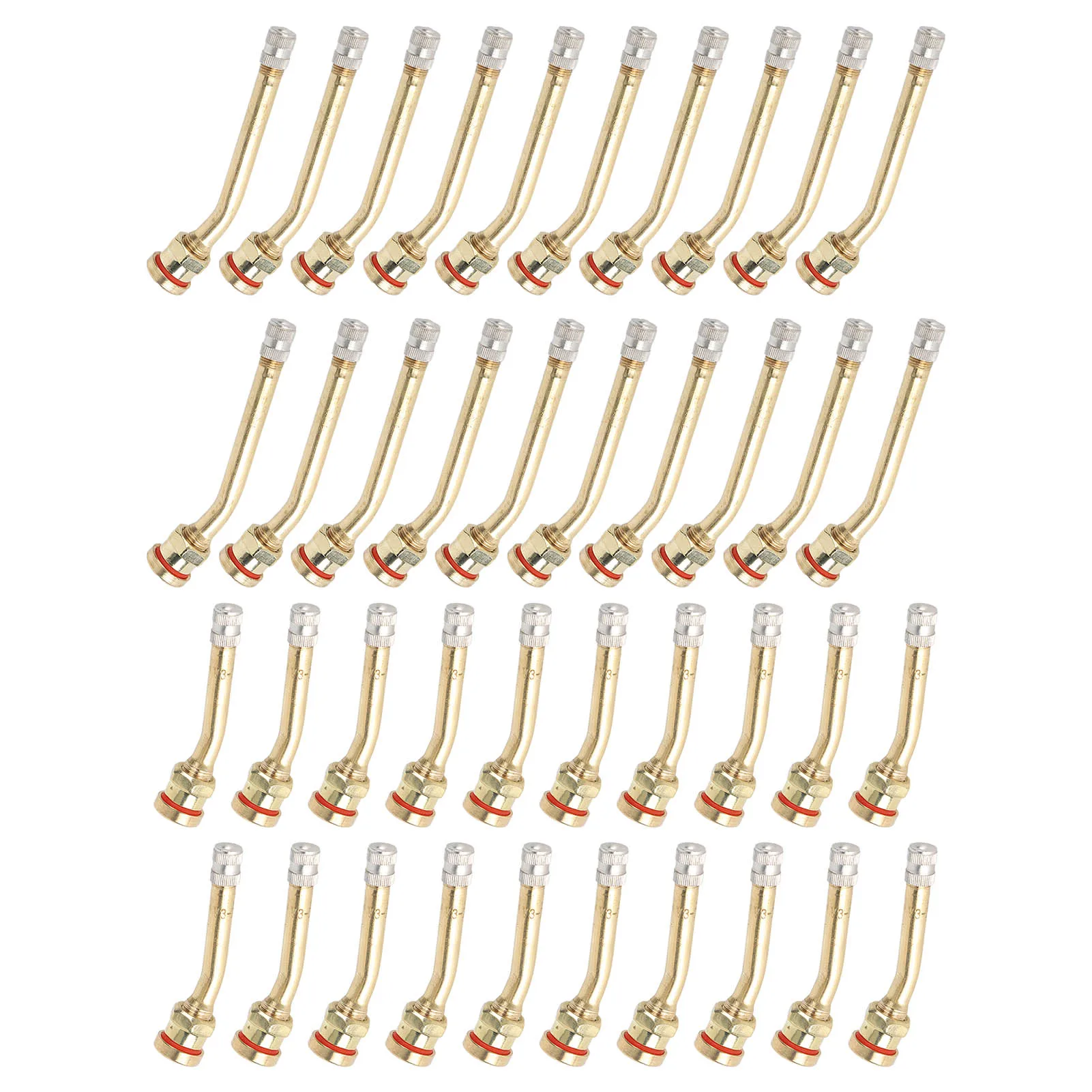 20PCS 타이어 밸브 줄기 구리 우수한 씰링 용량 트럭 트레일러 RV Weeder에 대한 녹 방지