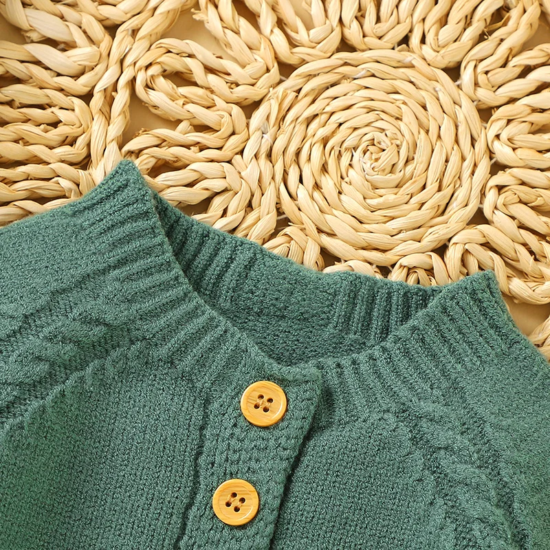 Baby Boys Girls Bodysuits Long Sleeve Knitted Newborn Netural Spring Autumn Winter Onesie Jumpsuits 0-18m Toddler Infant Clothes 4