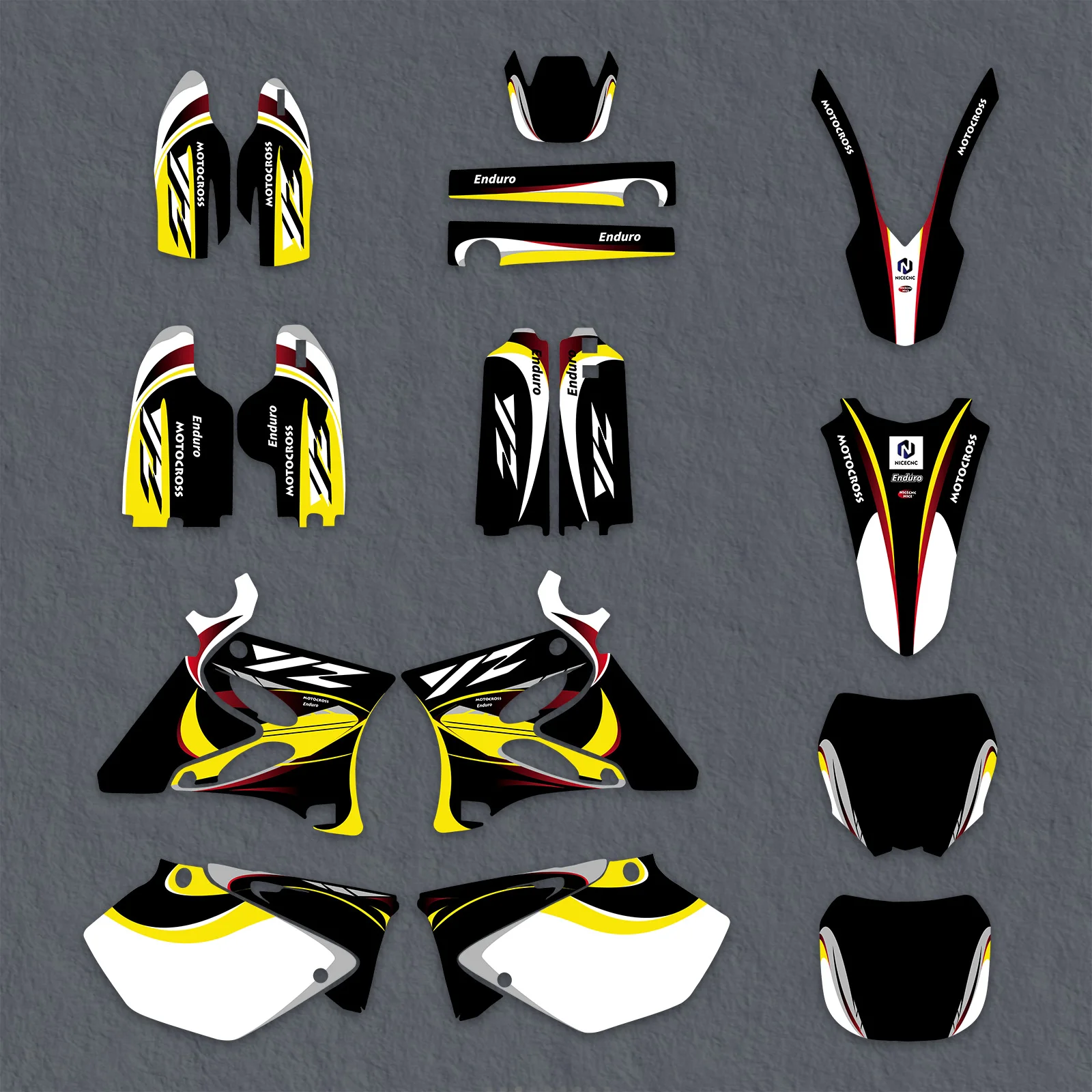 NICECNC Für Yamaha YZ125 YZ250 2002-2014 2013 Motorrad Verkleidung Grafiken Hintergrund Aufkleber Aufkleber Anpassen YZ125 YZ250 – Detail 4