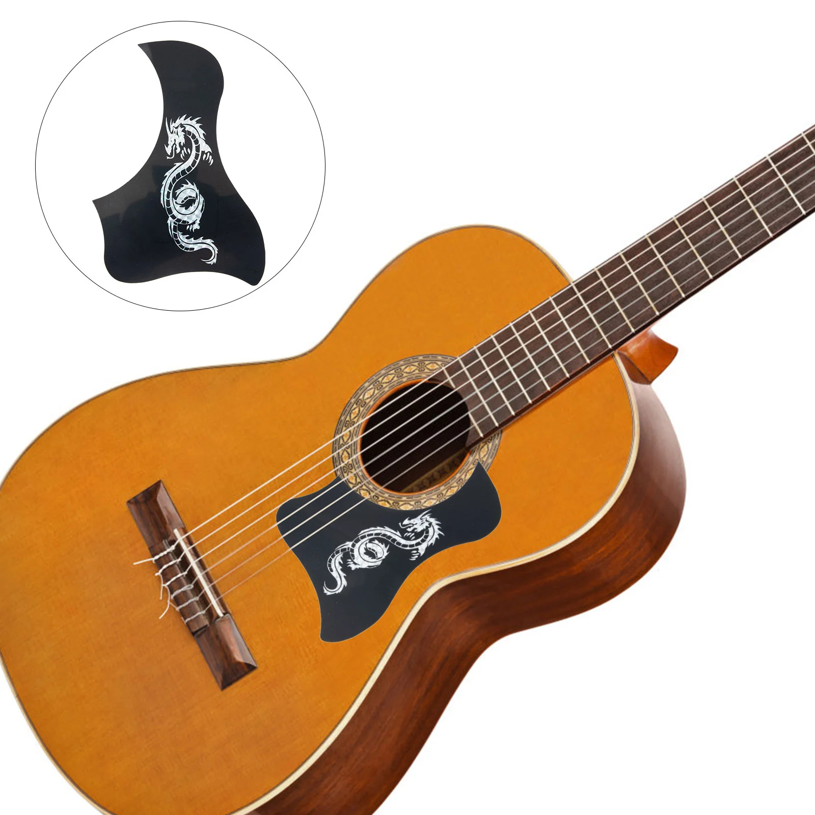 

Guitar Pickguard Plastic Protector Sticker Accessories Acoustic Parts Decal Scratch Plate Adhesive for Folk Stickers