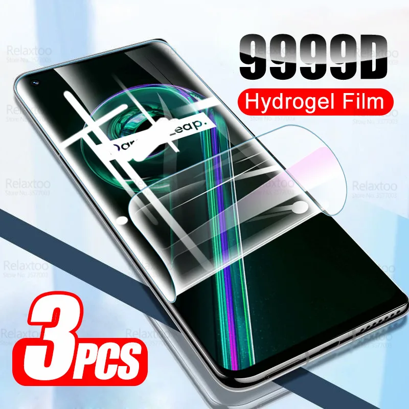 

3Pcs Soft Hydrogel Film For Realme 9 Pro Plus Screen Protector Realmi 9i 8 C 35 11 21 GT Neo 2 3 GT2 Neo2 Neo3 50i 50A Not Glass