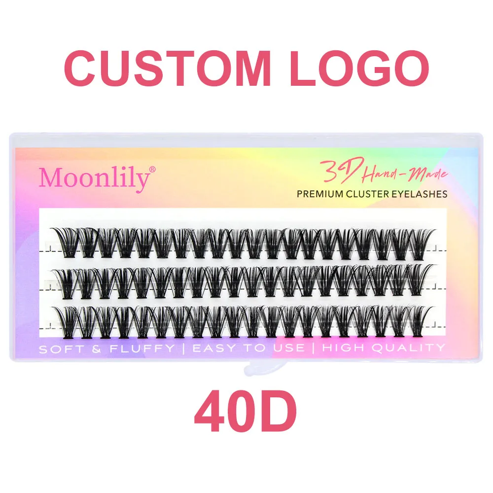 A1 Custom LOGO 20D/30D/40D/50D/60D/80D/100D/200D High Quality Silk Eyelashes Customized Private Personal Brand Individual Lashes 2
