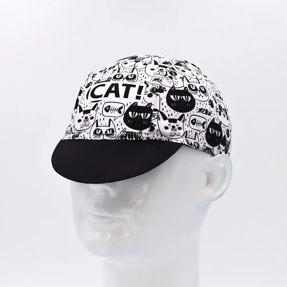 Classic Black And White Cycling Cap Bike Outdoor Road Bicycle Riding Hat 2