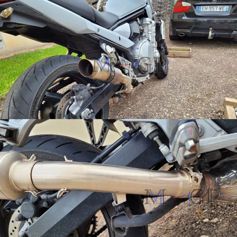 Motorcycle Exhaust System Modify Escape Moto Tube Muffler Middle Link Pipe Slip On For SUZUKI GSX650F GSF650 GSF1250 2007 - 2018 - Image 3