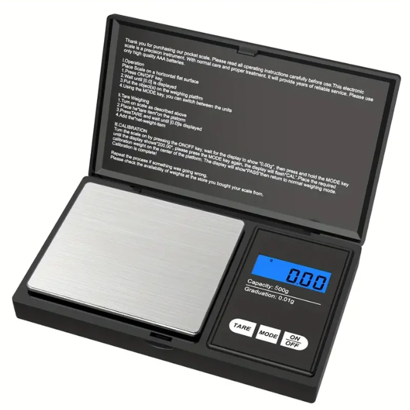 Jewelry Gram Weight LCD Mini Digital Scale with High Accuracy Backlight