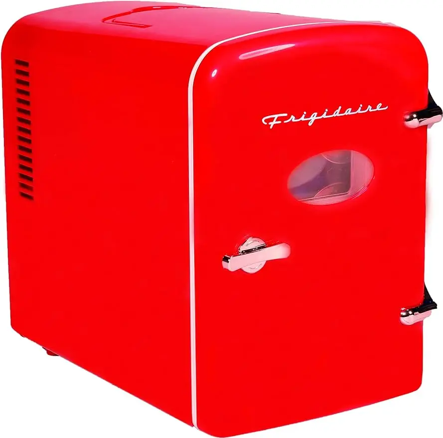 

Frigidaire EFMIS129-RED Mini Portable Compact Personal Fridge Cooler, 1 Gallons, 6 Cans