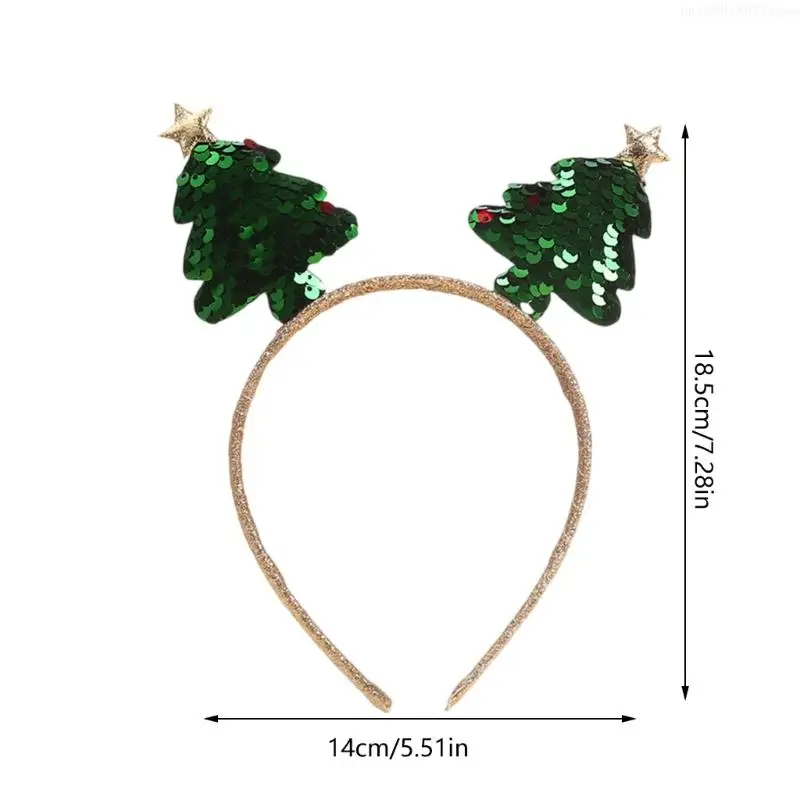 Christmas Tree Hairhoop Seasonal Festival Accessory Adult Kids Costume Headband R7UB hair accessories,hair headband