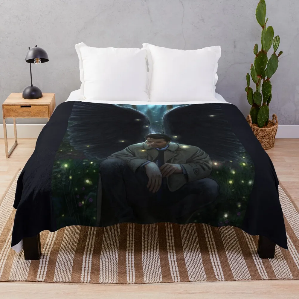

With the Fireflies Throw Blanket For Sofa Blankets Sofas Of Decoration