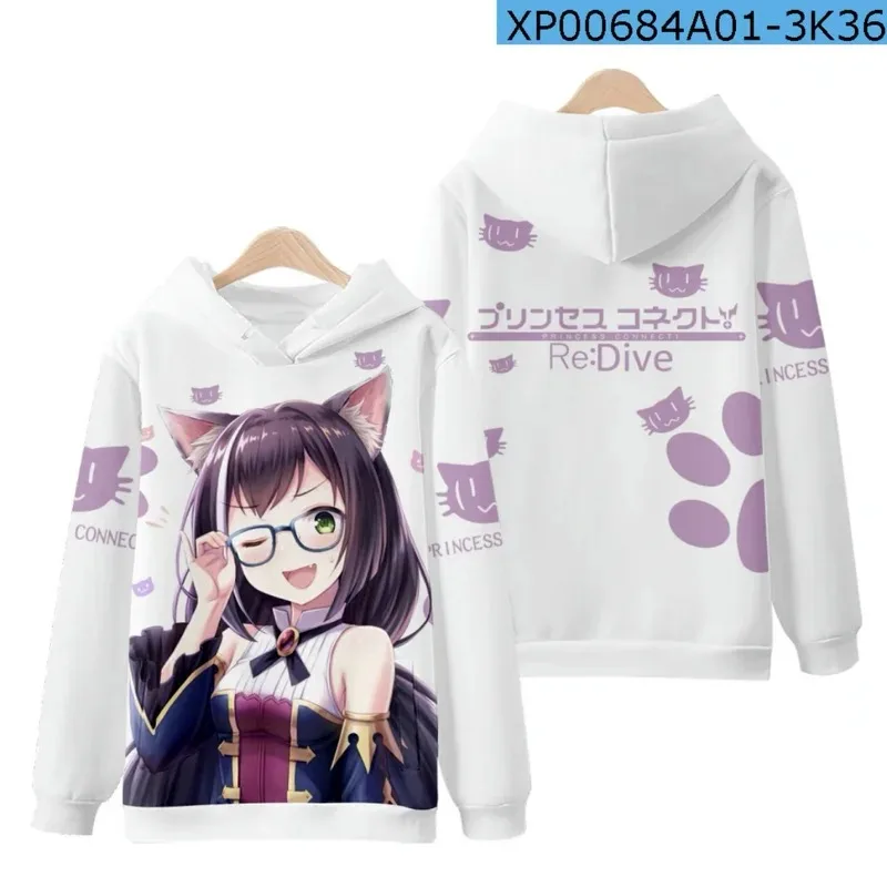 

Princess Connect! Re: diving 3d printing male/female autumn fashion anime japanese hoodies sweatshirt long sleeves pollover