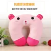 Cute Cartoon Animals U Shaped Pillow Travel Car Head Neck Rest Pillow Support Head Rest Cushion Panda Cat Bear Rabbit Pig 2023 4