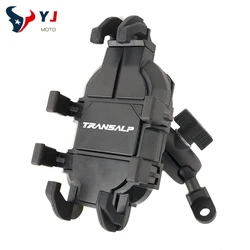 Enhanced Motorcycle Handlebar Phone Holder with Shock Absorber GPS Stand (Mirror)
