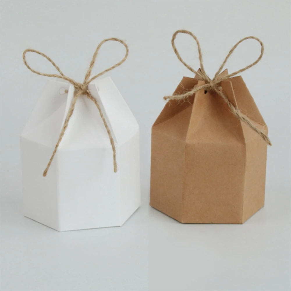 

Lantern 10/30/50pcs Kraft Paper Cardboard Christmas Valentine's Wedding Favor Candy Box Gift Boxes Party Supplies