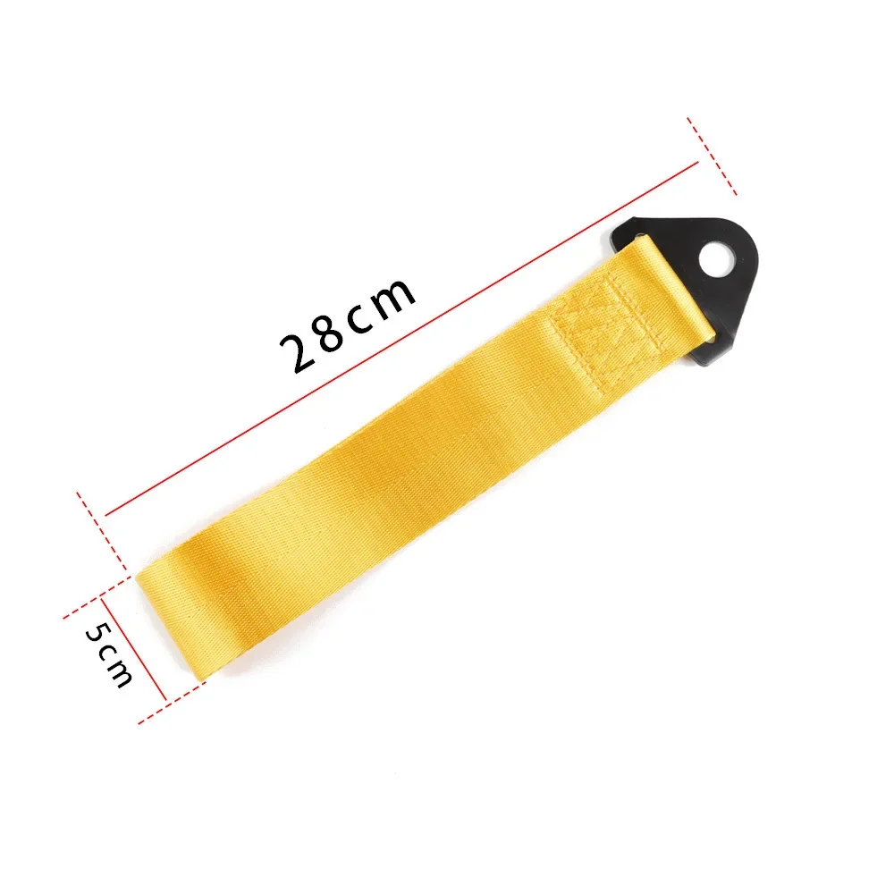28cm Tow Strap Universal Nylon Tow Strap Car Racing Tow Ropes Auto Trailer Ropes Bumper Trailer Towing Strap With Nut
