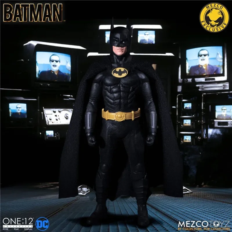 In Stock Mezco One: 12 Batman 1989 Movie Edition Keaton Action Figure Model Toys Limited Gifts