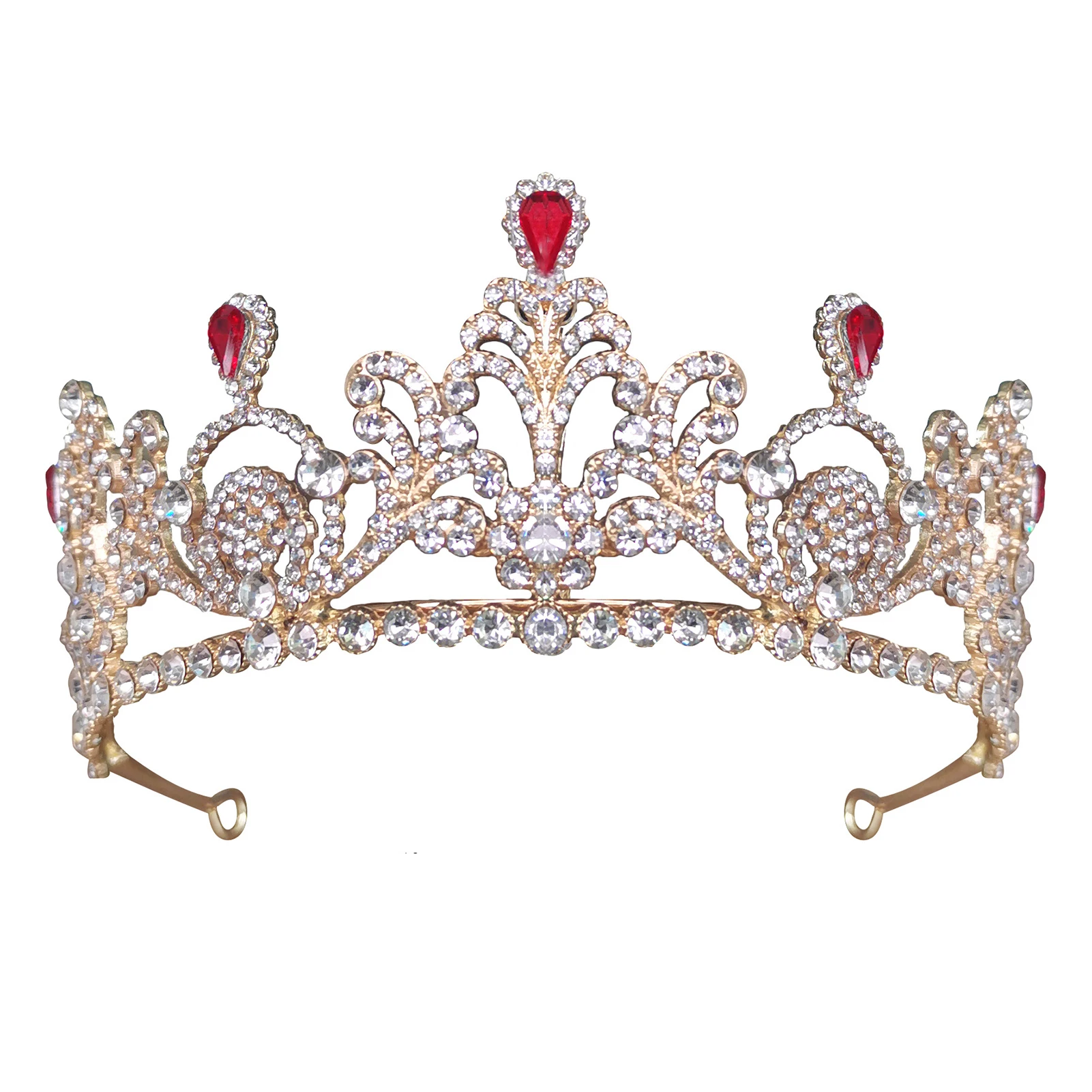 

Bridal Crown Headwear Luxury Rhinestones Retro Headdress Wedding Birthday Hair Accessories For Female