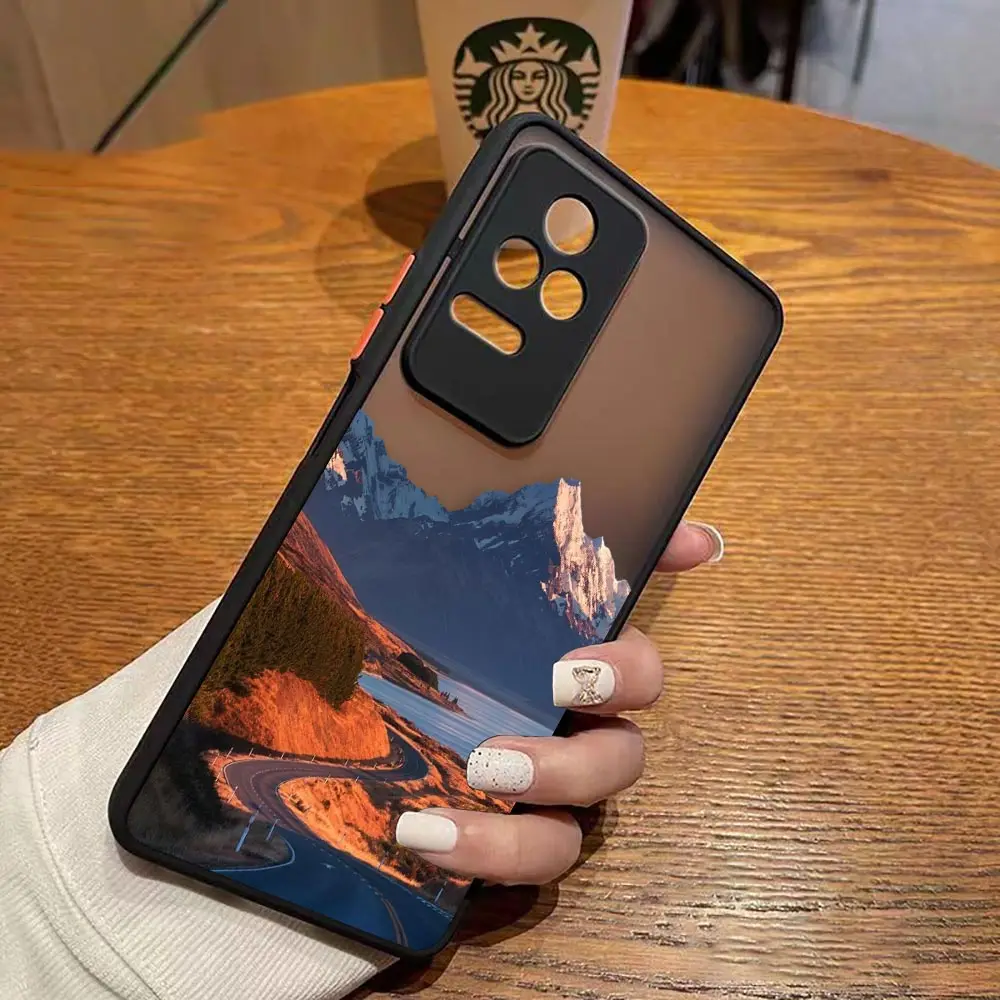 thumbnail image 1 of Matte Case for Redmi A1 K50 K40 GAMING K30 K20 10X 10C 10 9C 9T 9A 9 8 7 PRO 4G 5G Case Funda Art hand-Painted Mountain Scenery, 1 of 5