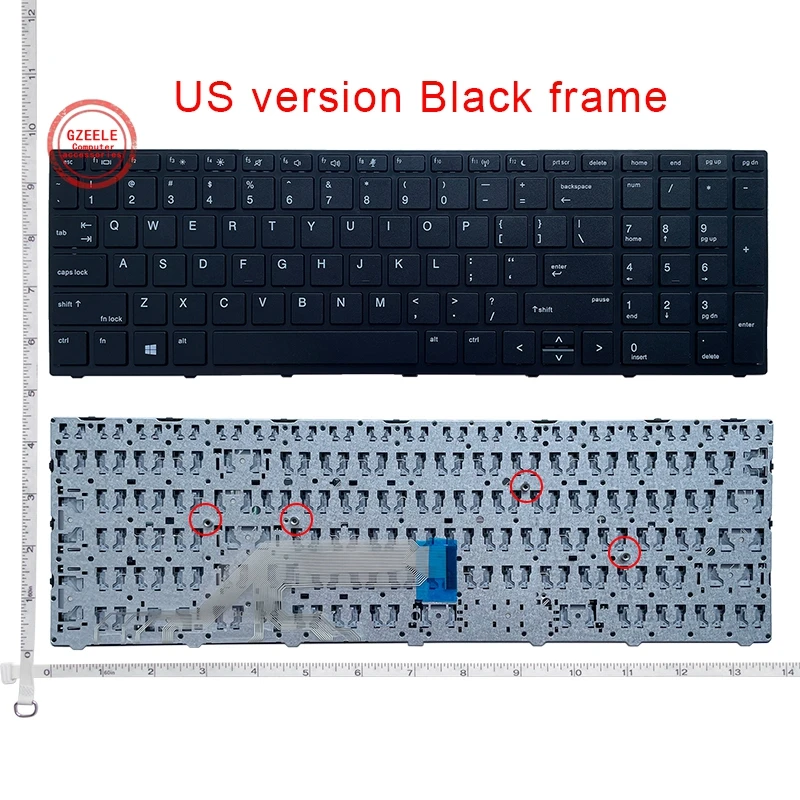 novo teclado do portátil dos eua para hp probook inglês