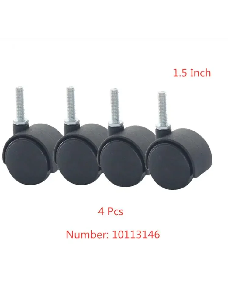 

4 Pcs/Lot 1.5-inch Screw Thread M8 Large Shift Wheel Mobile Cabinet Furniture Universal Home Manufacturer Direct Sales