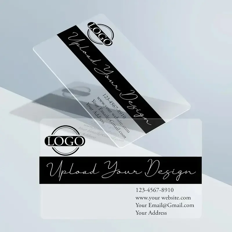 100개/200개 무료 디자인 맞춤형 명함 인쇄 맞춤 로고 이름/선물 감사 카드