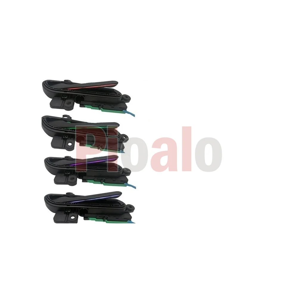 다채로운 LED 조명이 있는 스마트 전기 문짝 핸들, 테슬라 모델 3 Y 2017-2023 흡입 문짝 잠금, 전기 감지 핸들
