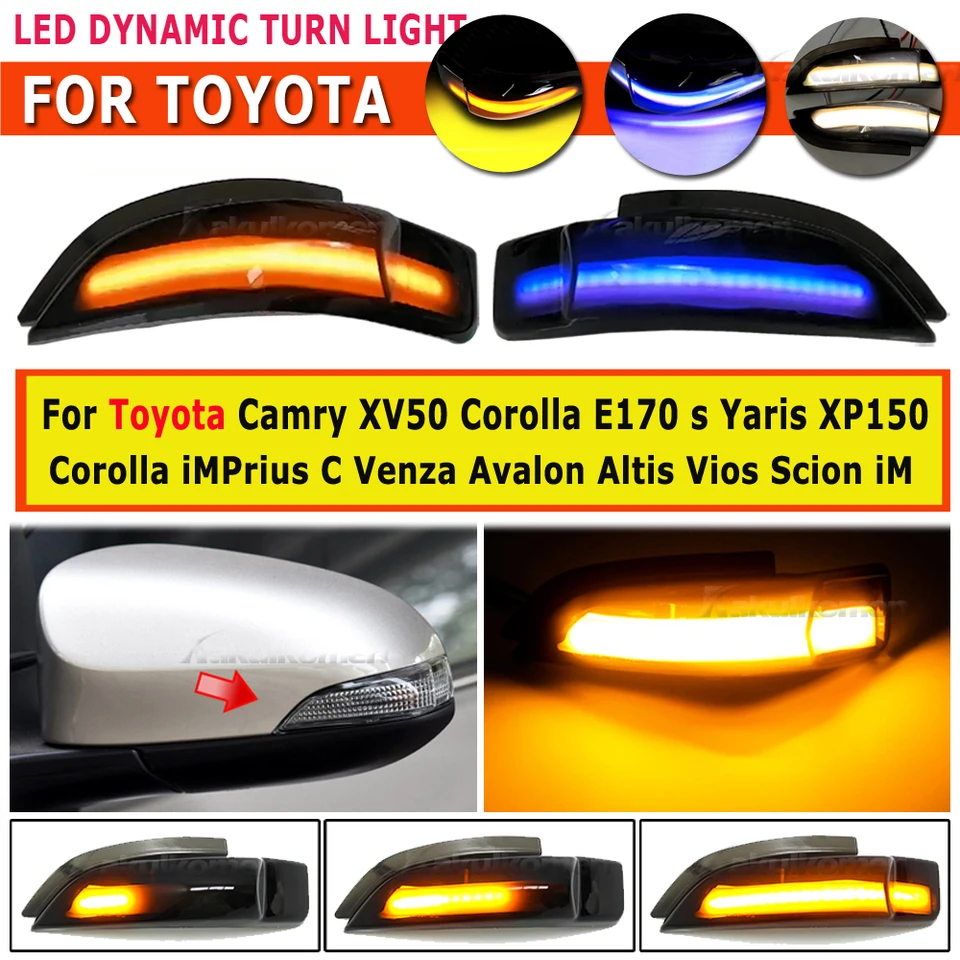Richtingaanwijzer Zijknipperlicht Voor Toyota Corolla, Camry, Yaris, RAV4 (2006-2013) - Sequentiële LED